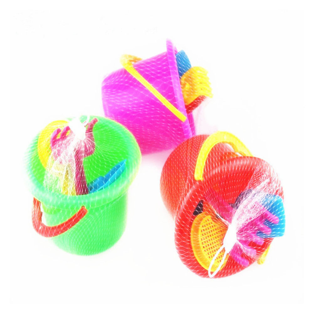 Kids Outdoor Education - 6-delige strandemmerset, plastic zandlepel, kinderspeelset, educatief,