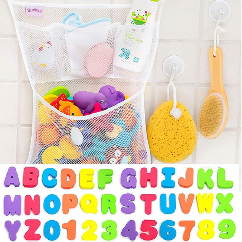 Number Puzzle Foam - Baby puzzel badspeelgoed EVA alfanumerieke letterplakjes