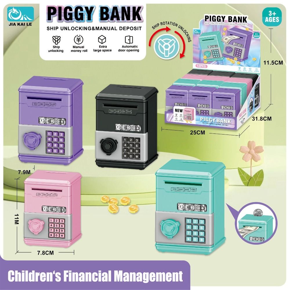 Kids Education Money - Spaarpot voor kinderen, mini-geldautomaat, spaarbus, kindercadeau,