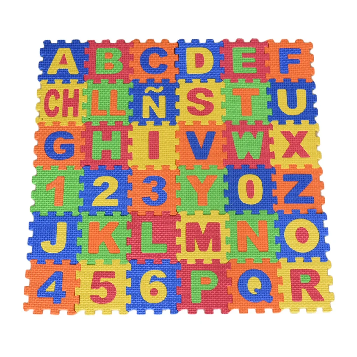 Number Puzzle Foam - Speelmatten 36 Stuks 9Cm Nummer Alfabet