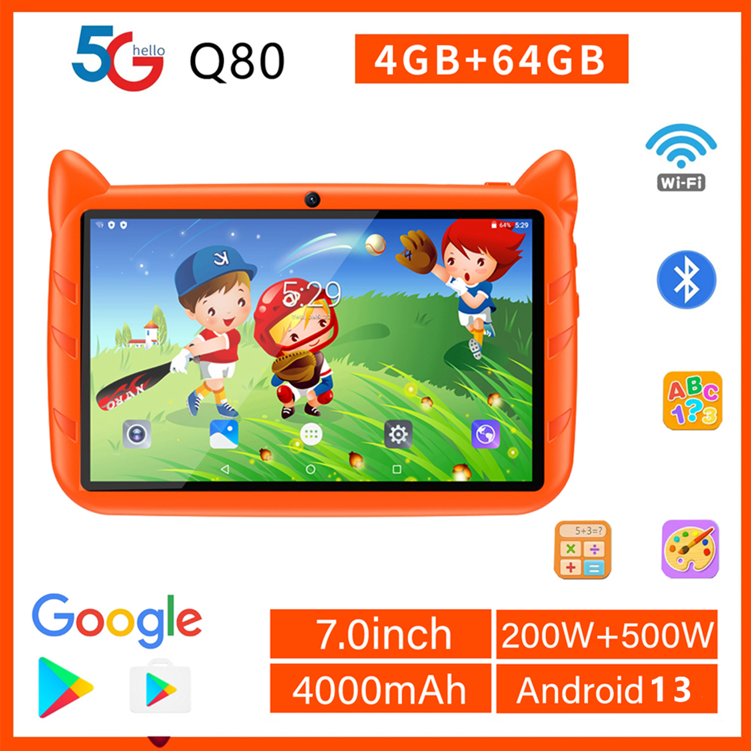 Japanese Kids Education - Nieuwe 5G WiFi Kids Tablet 7