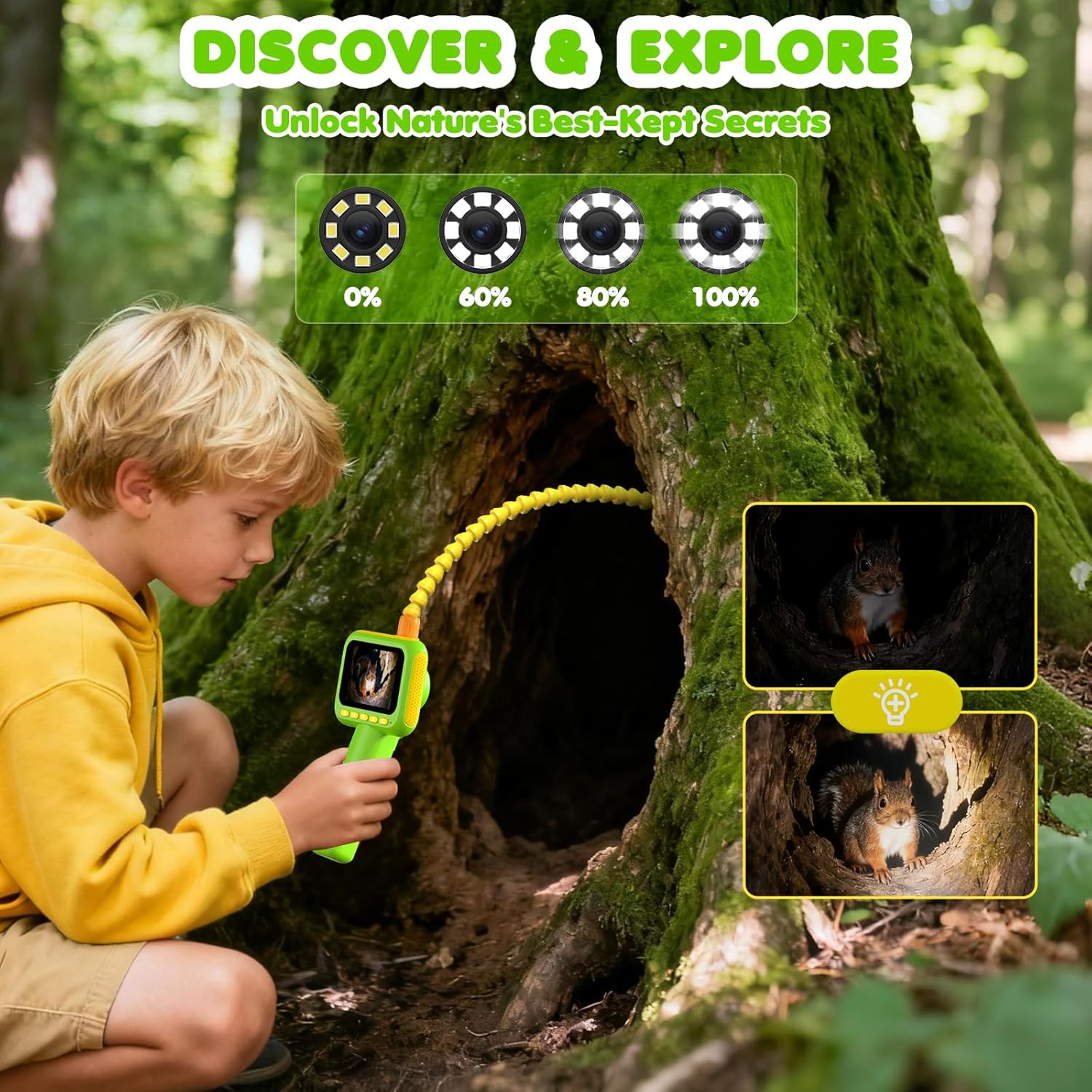 Kids Outdoor Education - Endoscoop voor kinderen, borescoop slangencamera speelgoed