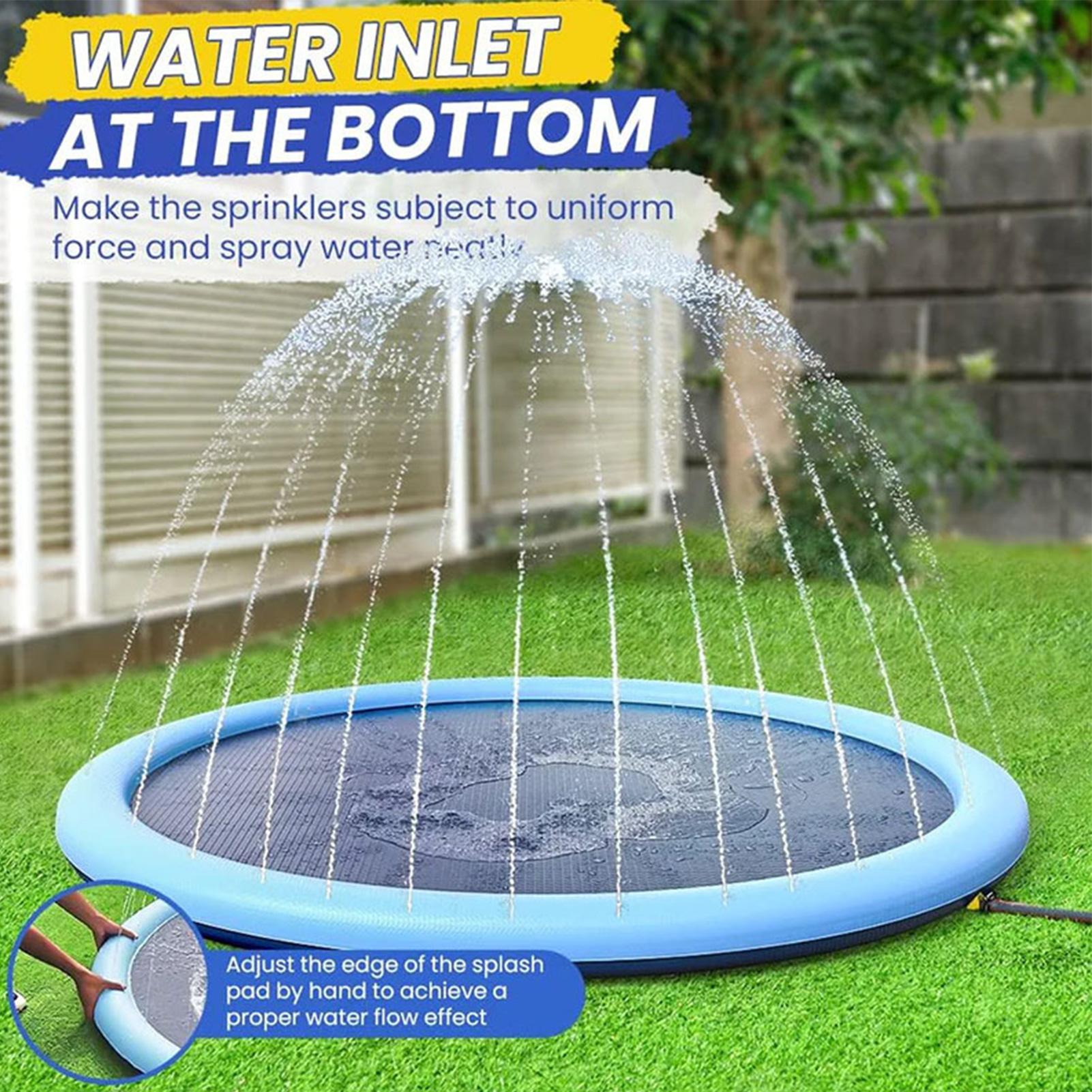 Kids Education Rug - Kindersproeier Speelmat met sproeiers Antislip waterspatspeelmat