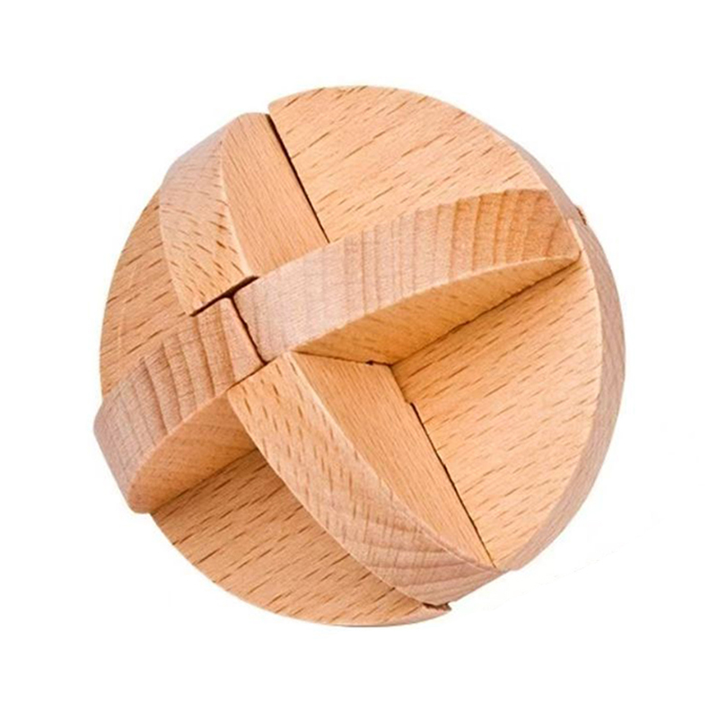 Kids Education Fun - Klassieke Lu Ban-bal Houten Brain Teaser-puzzels