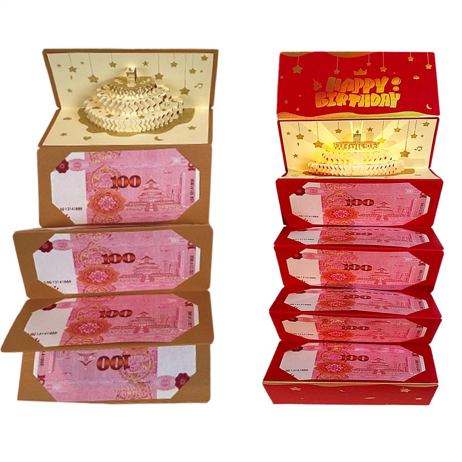 Kids Education Money - 3D Taart Verjaardag Geld Envelop 6