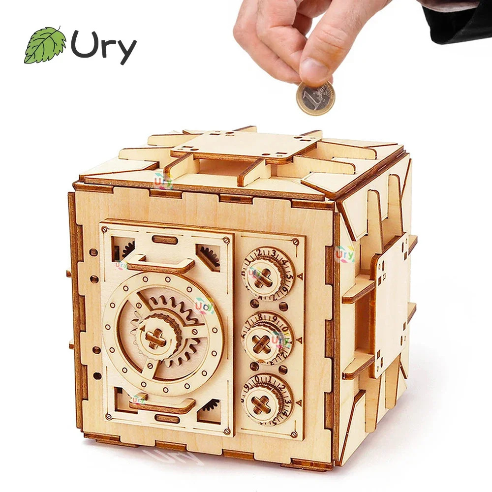 URY 3D Houten Puzzel Wachtwoor - Kids Education Money recensie en prijs
