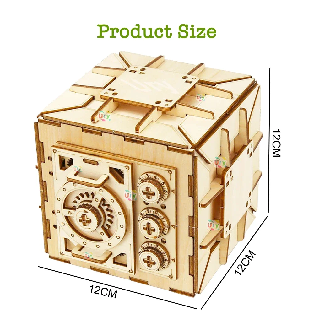 URY 3D Houten Puzzel Wachtwoor - Kids Education Money recensie en prijs