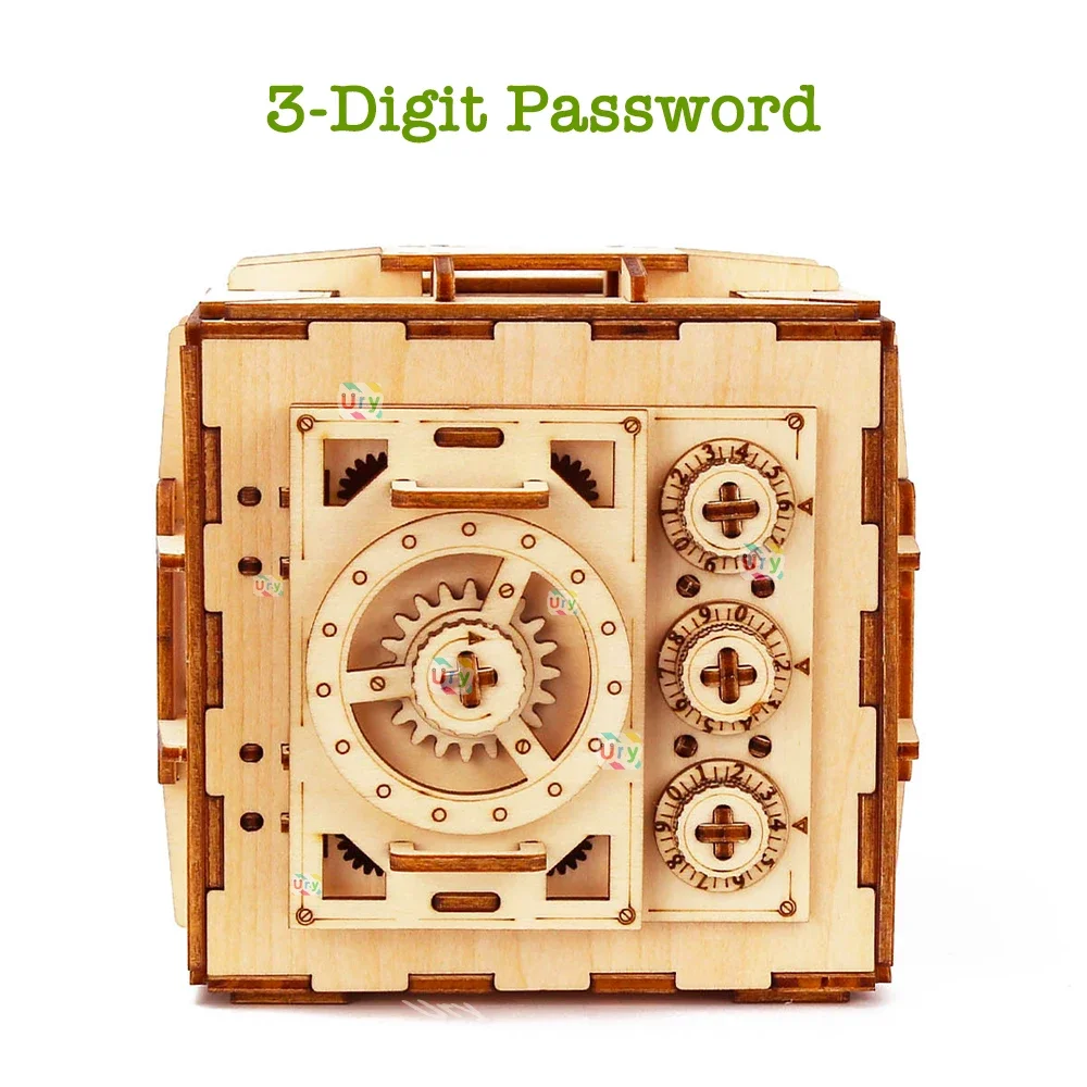 URY 3D Houten Puzzel Wachtwoor - Kids Education Money recensie en prijs