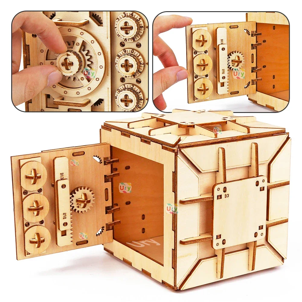 URY 3D Houten Puzzel Wachtwoor - Kids Education Money recensie en prijs