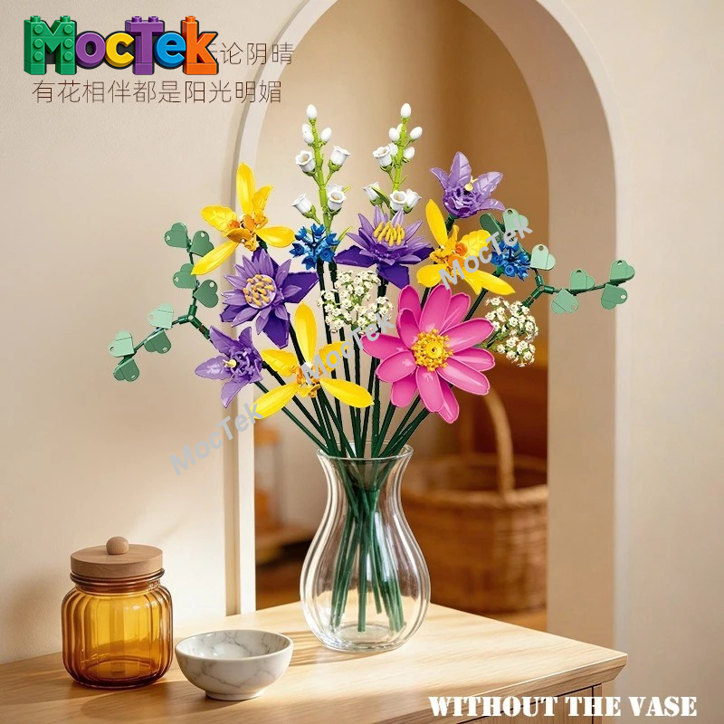Decoratief model bouwblok bloe - Orchid Kids Education recensie en prijs
