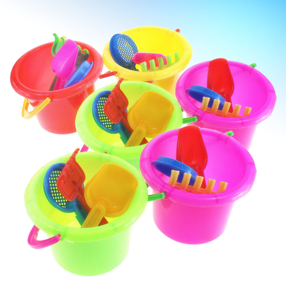 6-delige strandemmerset, plast - Kids Outdoor Education recensie en prijs