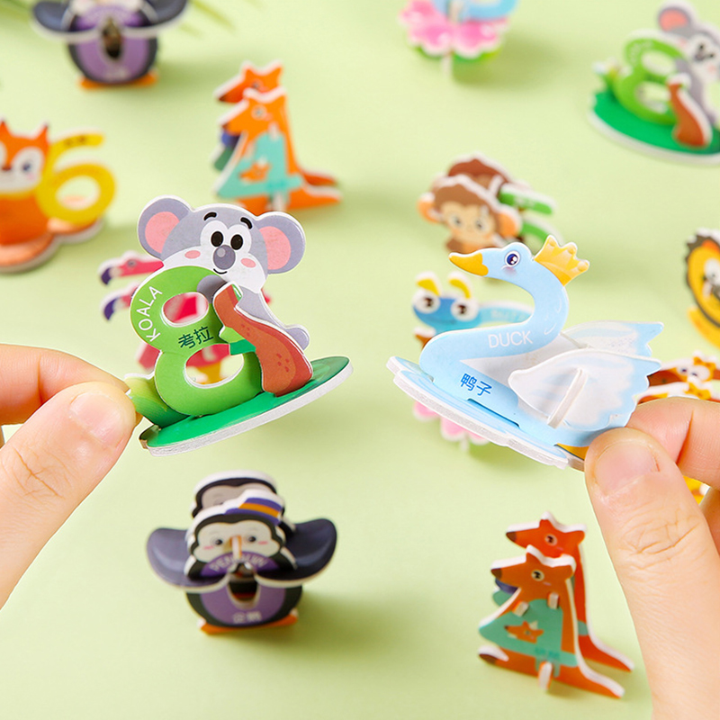 20 stks Cartoon Dieren Schuim  - Number Puzzle Foam recensie en prijs