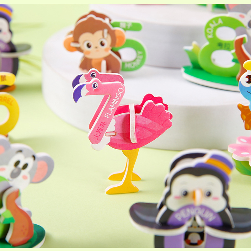 20 stks Cartoon Dieren Schuim  - Number Puzzle Foam recensie en prijs