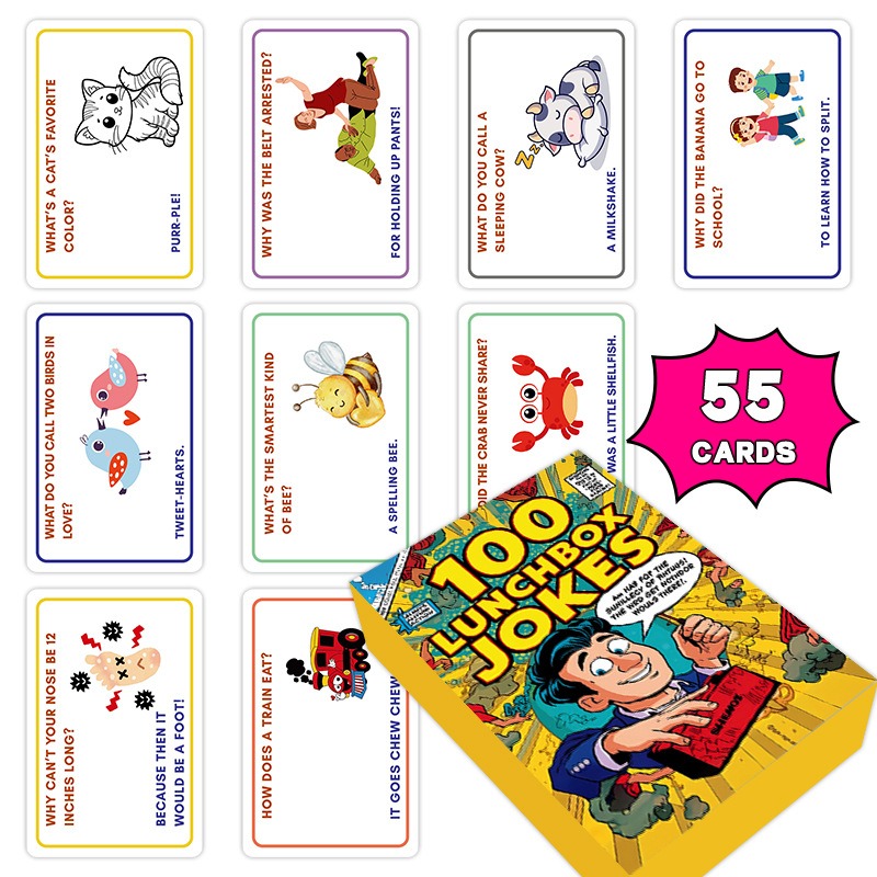 100 Lunchbox Grappige Kaarten  - Kids Education Questions recensie en prijs