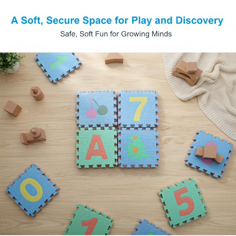 Verbindbare PE schuim puzzel s - Number Puzzle Foam recensie en prijs