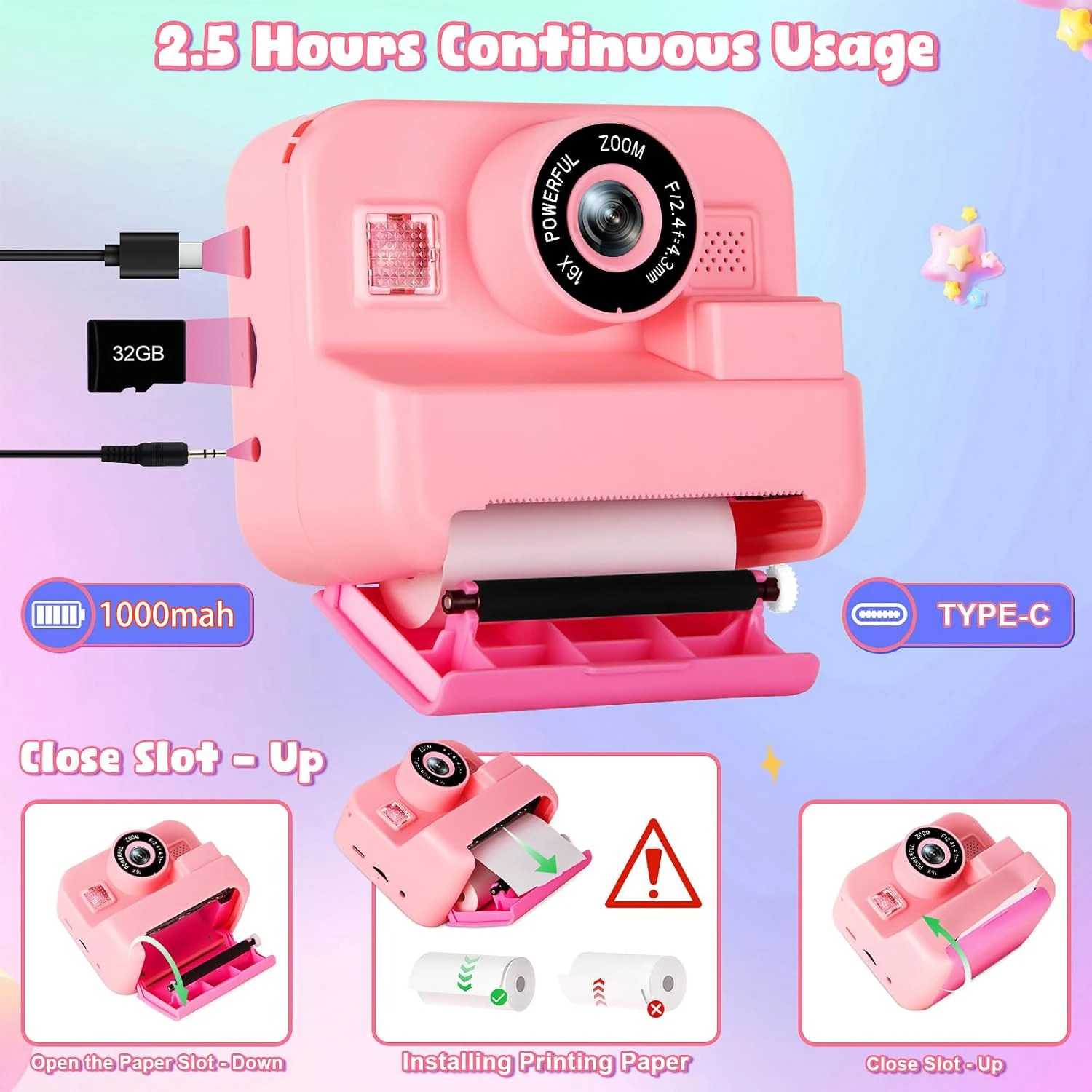 newInstant Print Camera Met 32 - Japanese Kids Education recensie en prijs