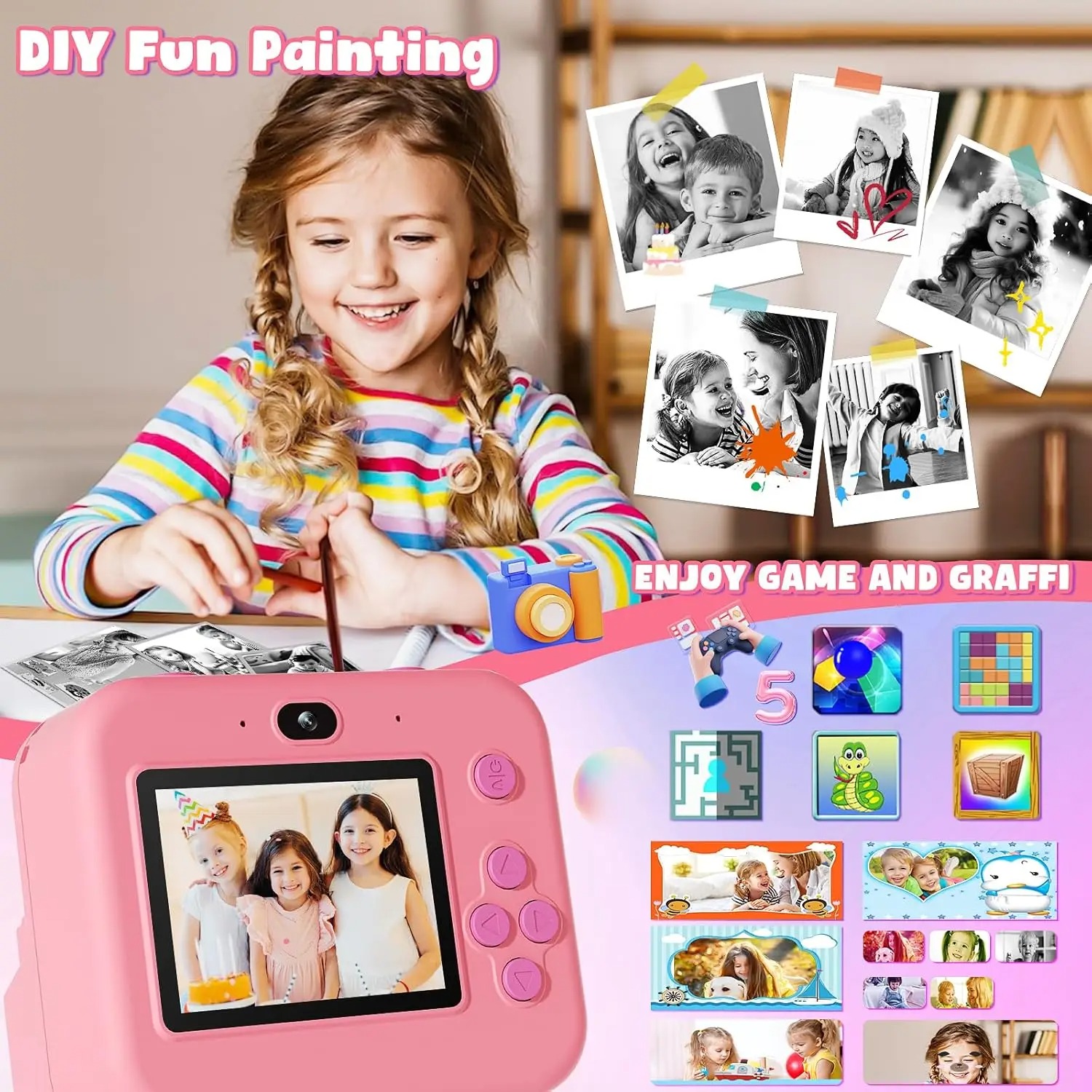 newInstant Print Camera Met 32 - Japanese Kids Education recensie en prijs