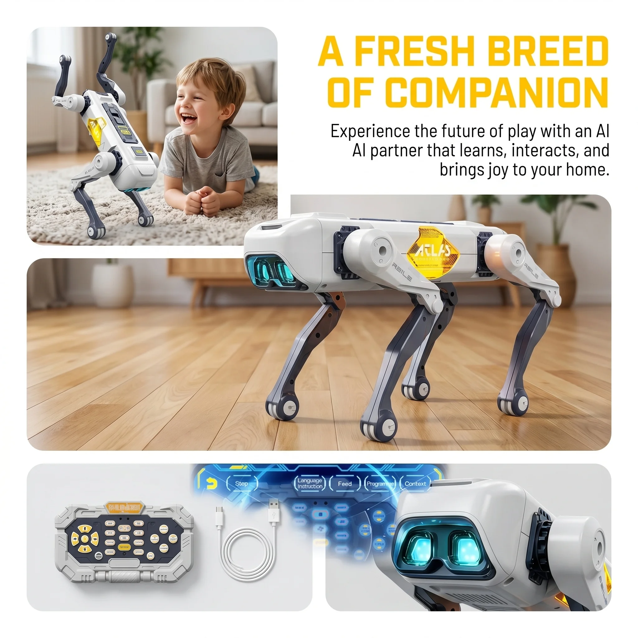 AI Slimme Robot Hond, Spraak-  - Kids Educational Resources recensie en prijs