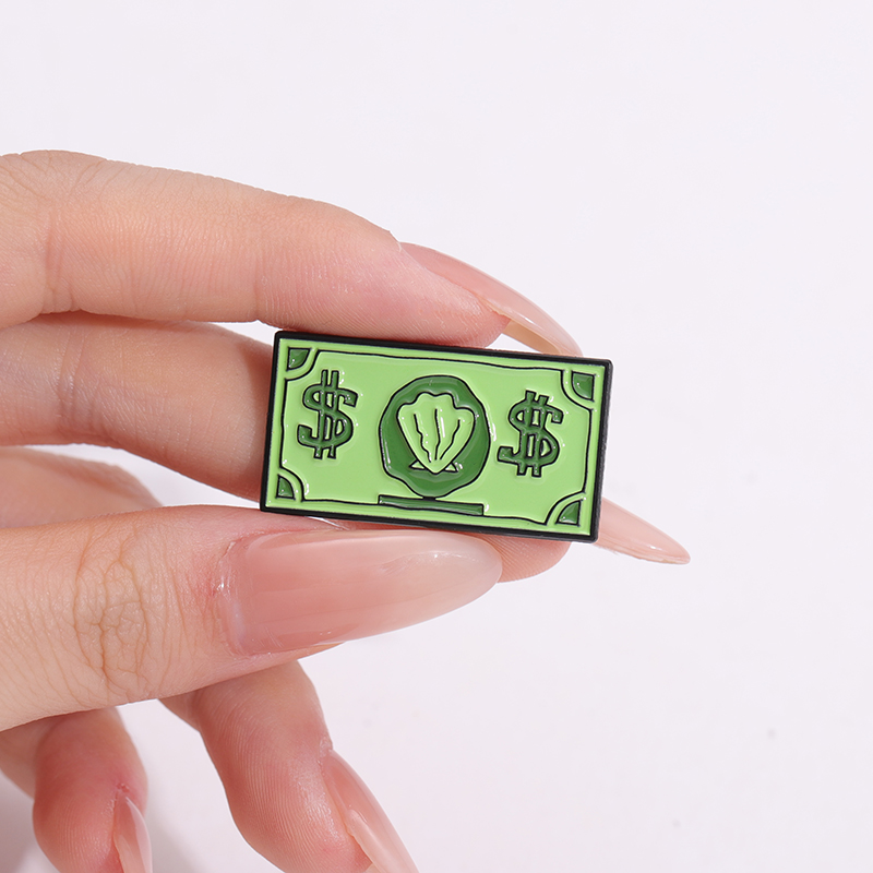 Groen USD Symbool Emaille Pin  - Kids Education Money recensie en prijs